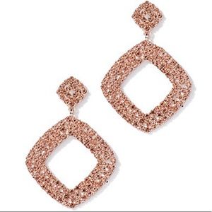 New With Tag Gold Toned Faux-Stone Drop Earrings